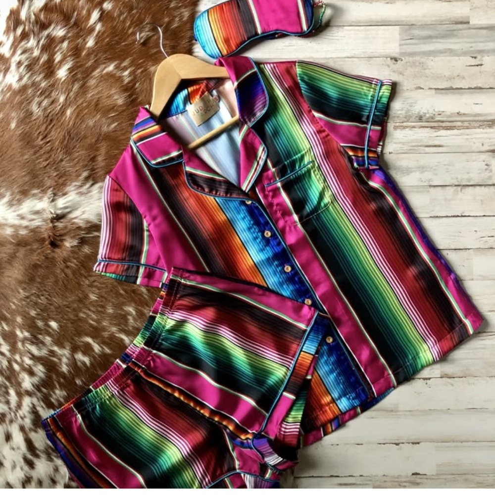 Colorful southwestern Striped Women’s Pajamas